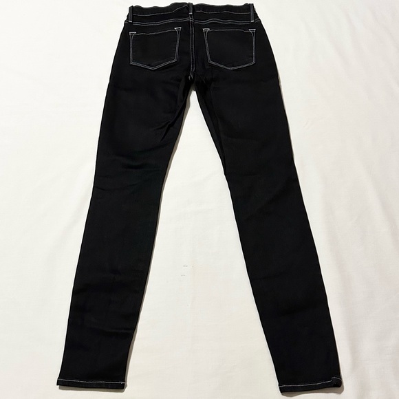 Frame Denim, Le Skinny de Jeanne Crop, Noir, Black Denim Jeans, NWOT - 25 - Picture 9 of 16